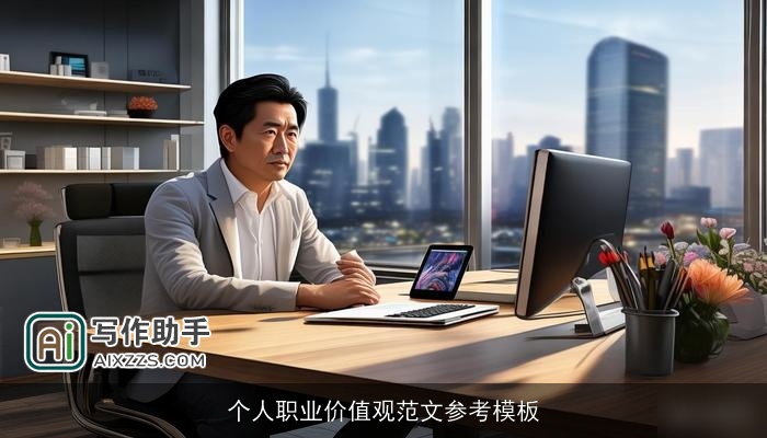 个人职业价值观范文参考模板