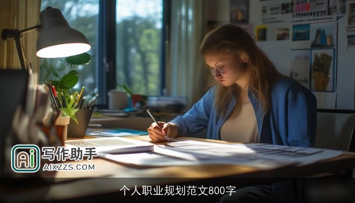 个人职业规划范文800字