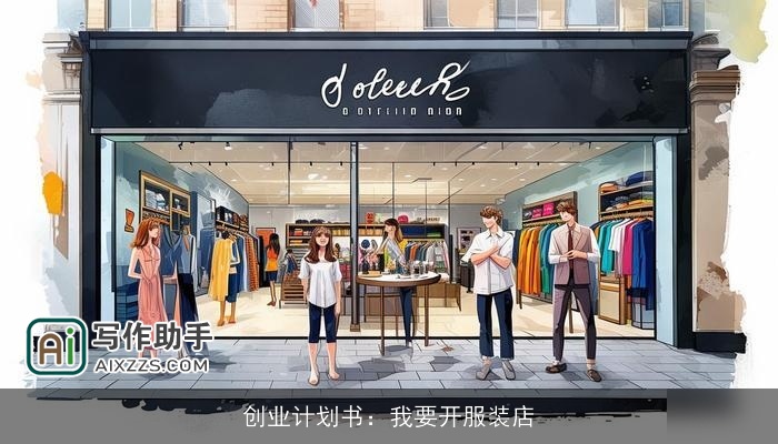 创业计划书：我要开服装店