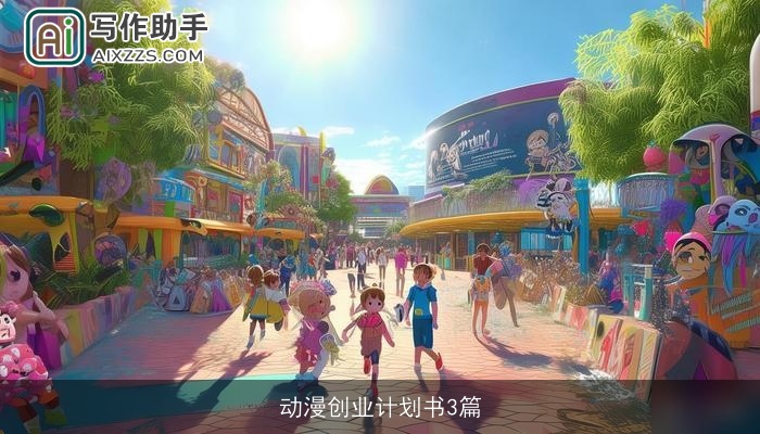 动漫创业计划书3篇