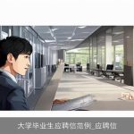 大学毕业生应聘信范例_应聘信