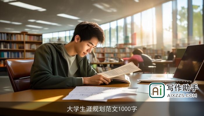 大学生涯规划范文1000字
