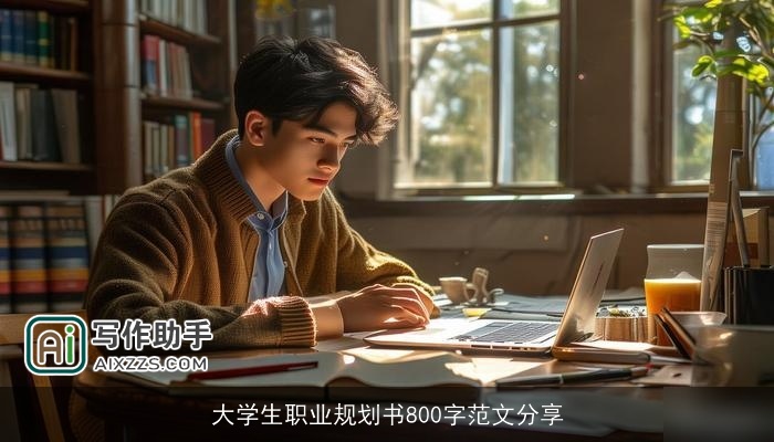 大学生职业规划书800字范文分享