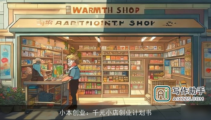 小本创业：千元小店创业计划书