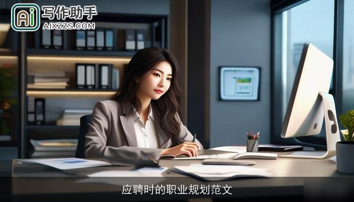 应聘时的职业规划范文