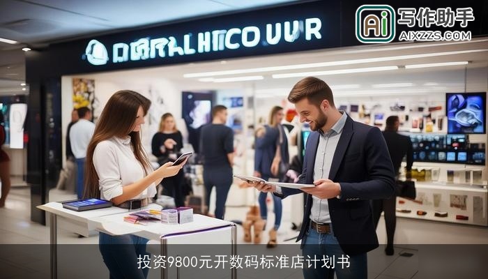 投资9800元开数码标准店计划书