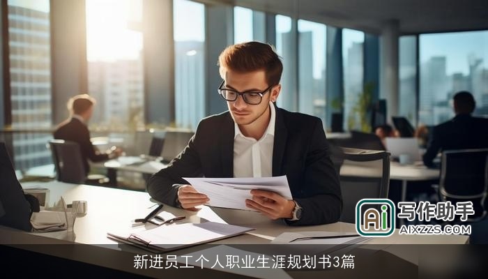 新进员工个人职业生涯规划书3篇