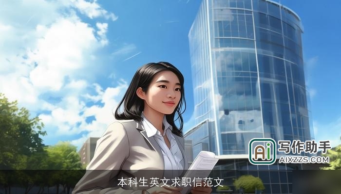 本科生英文求职信范文