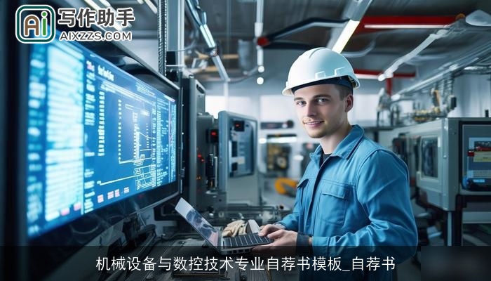 机械设备与数控技术专业自荐书模板_自荐书