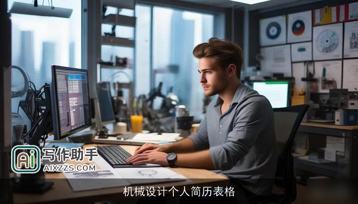 机械设计个人简历表格