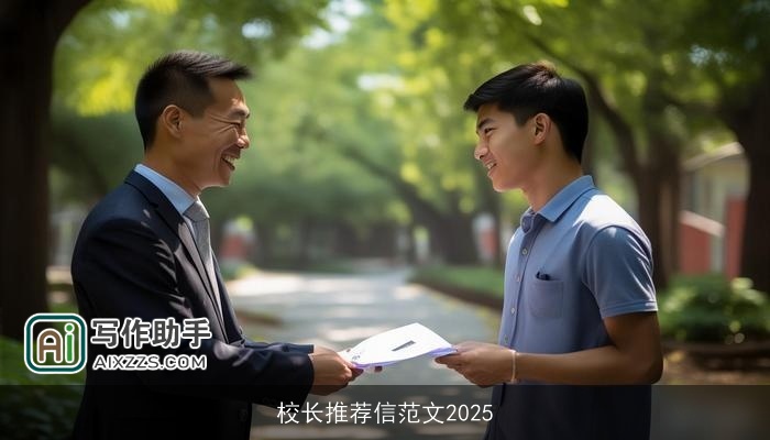 校长推荐信范文2025
