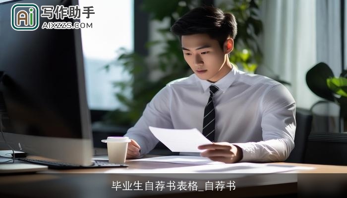 毕业生自荐书表格_自荐书