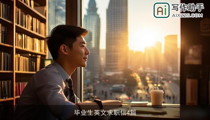 毕业生英文求职信4篇