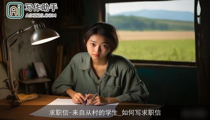 求职信-来自从村的学生_如何写求职信