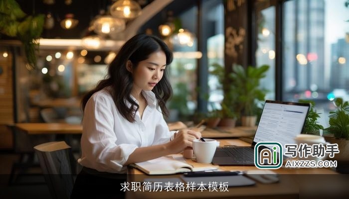 求职简历表格样本模板