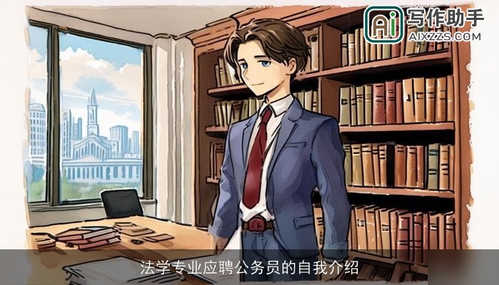 法学专业应聘公务员的自我介绍