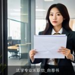法学专业求职信_自荐书