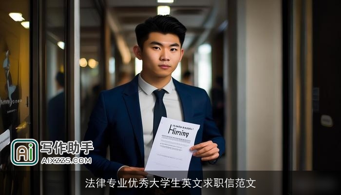 法律专业优秀大学生英文求职信范文