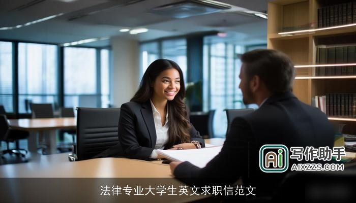 法律专业大学生英文求职信范文