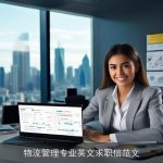 物流管理专业英文求职信范文