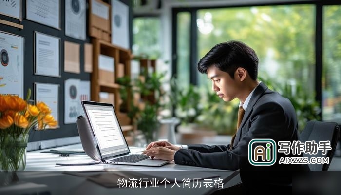 物流行业个人简历表格