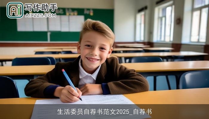 生活委员自荐书范文2025_自荐书