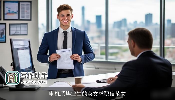 电机系毕业生的英文求职信范文