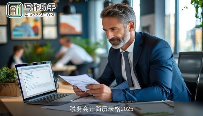 税务会计简历表格2025