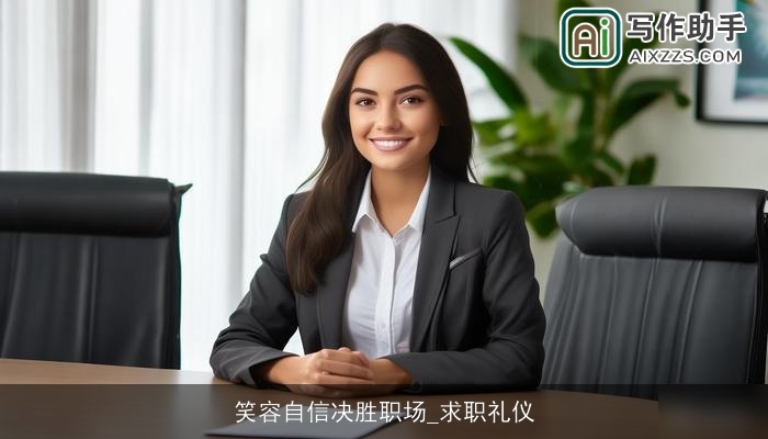笑容自信决胜职场_求职礼仪