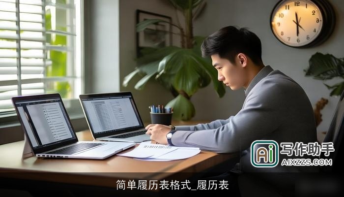 简单履历表格式_履历表