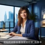 简短的求职自荐书范文汇总_自荐书