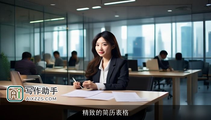 精致的简历表格