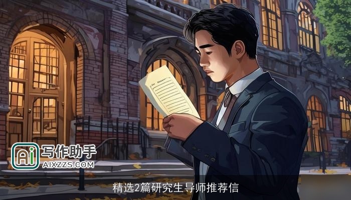 精选2篇研究生导师推荐信