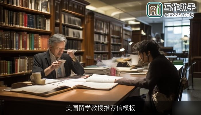 美国留学教授推荐信模板