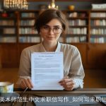 美术师范生中文求职信写作_如何写求职信