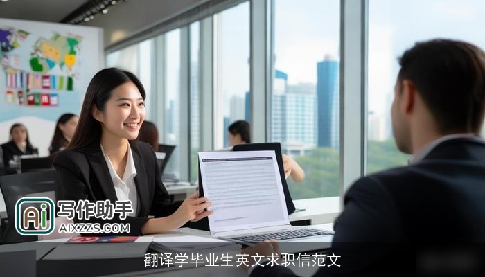 翻译学毕业生英文求职信范文