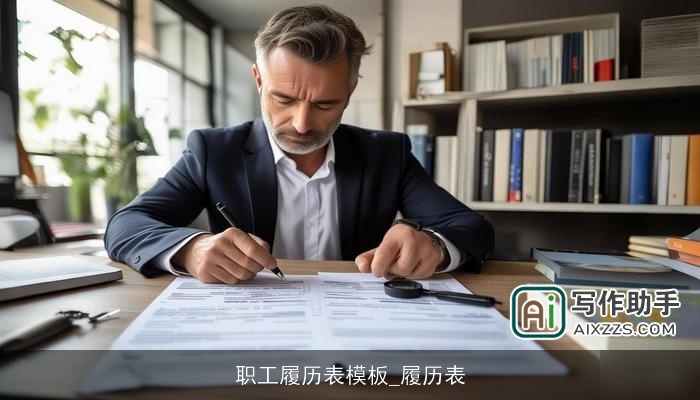 职工履历表模板_履历表