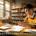 职高大学生中文求职信写作_如何写求职信