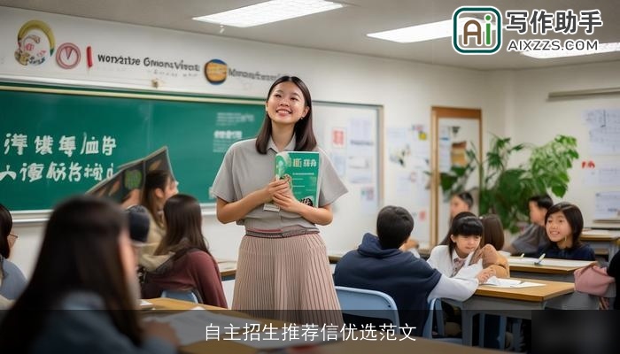 自主招生推荐信优选范文