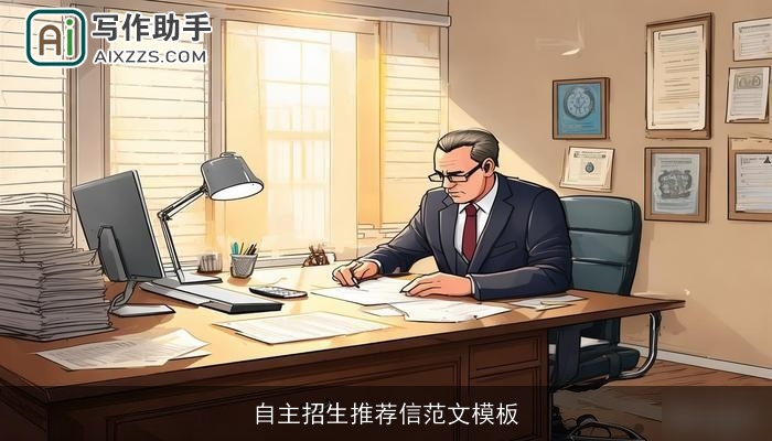 自主招生推荐信范文模板