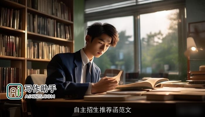 自主招生推荐函范文