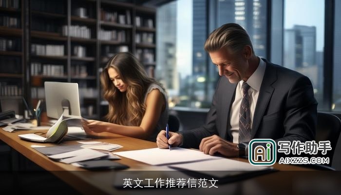 英文工作推荐信范文