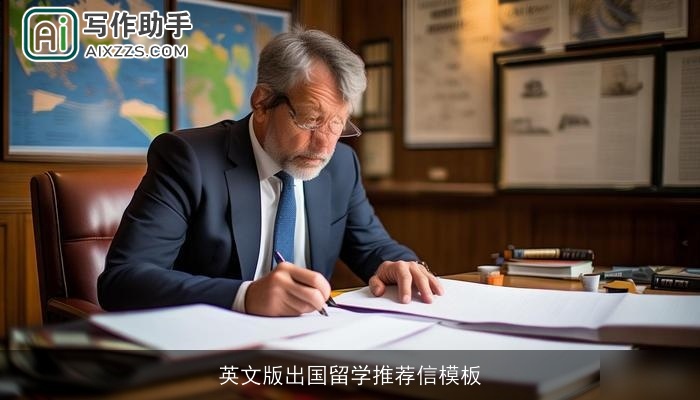 英文版出国留学推荐信模板