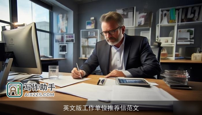 英文版工作单位推荐信范文