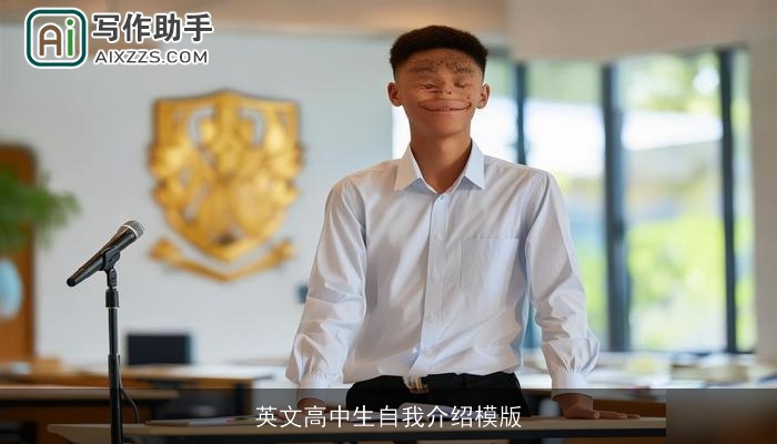 英文高中生自我介绍模版