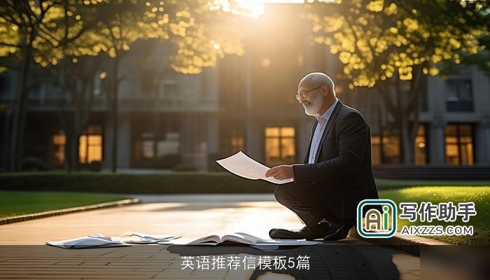 英语推荐信模板5篇