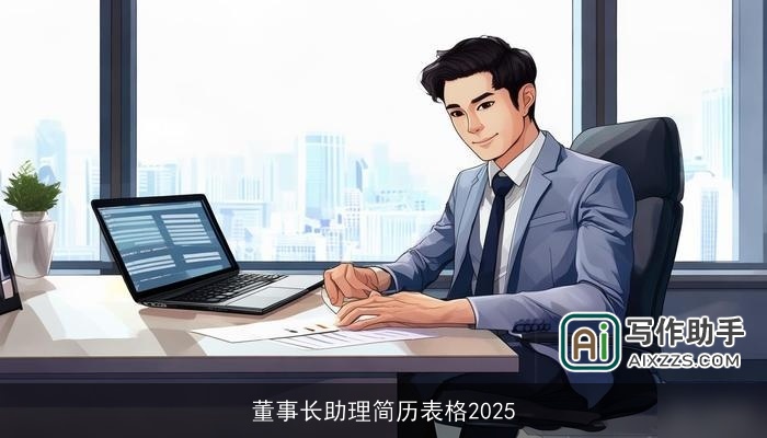 董事长助理简历表格2025