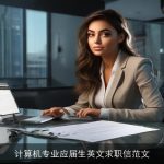 计算机专业应届生英文求职信范文