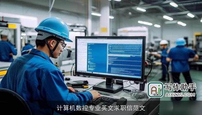 计算机数控专业英文求职信范文