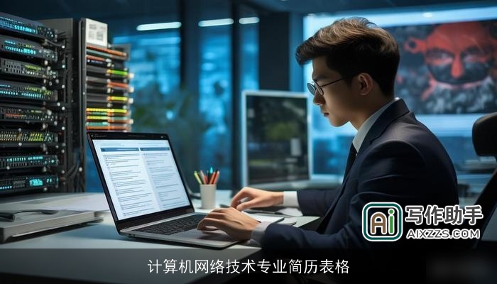 计算机网络技术专业简历表格